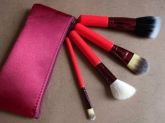 Kit 4 Pincéis Vermelhos Réplica MAC