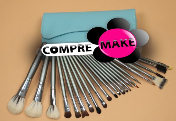 Kit 23 Pincéis Azul