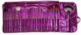 Kit 22 Pincéis Roxo Metálico